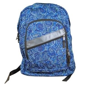 LL Bean Deluxe Book Pack Backpack Blue Swirl Starry Night Kids School Bag 236564
